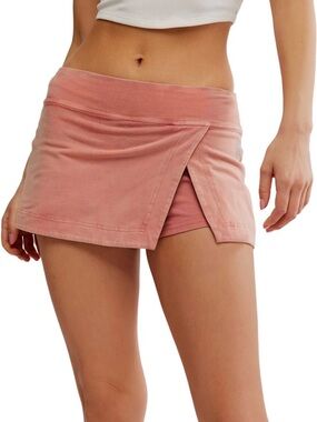 Free People Dusty Rose Wrap Skort